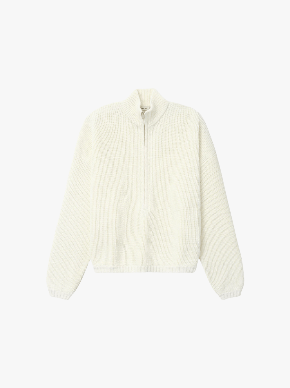 Fear of God Zip Up Sweater LS Cream Herrenstrickjacke
