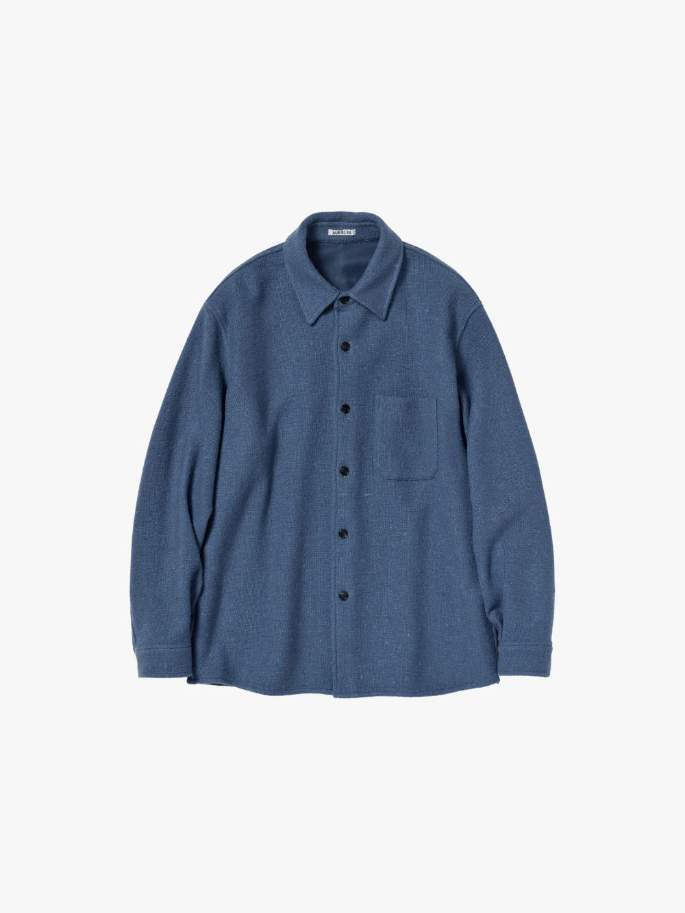 Auralee Homespun Tweed Shirt Blouson Blau Herren