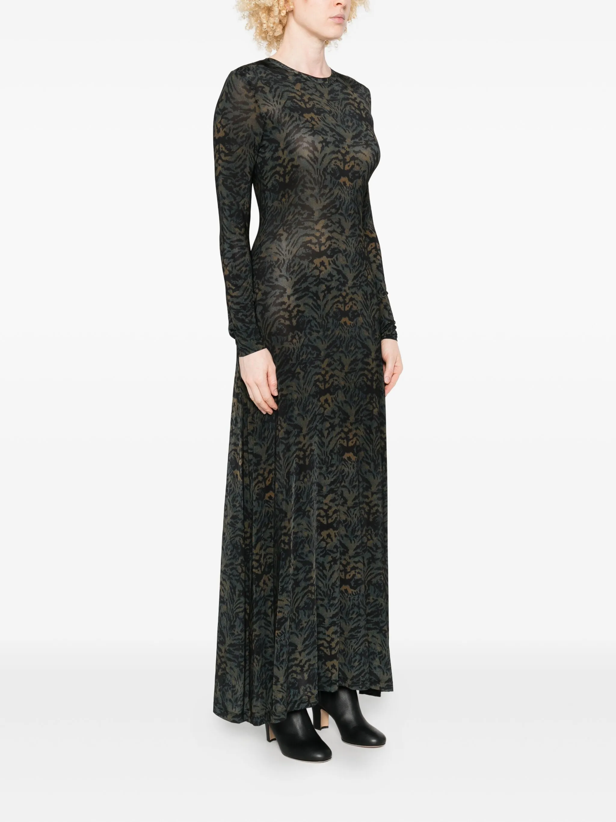 Ulla Johnson Jerseykleid mit Print Grün Damen