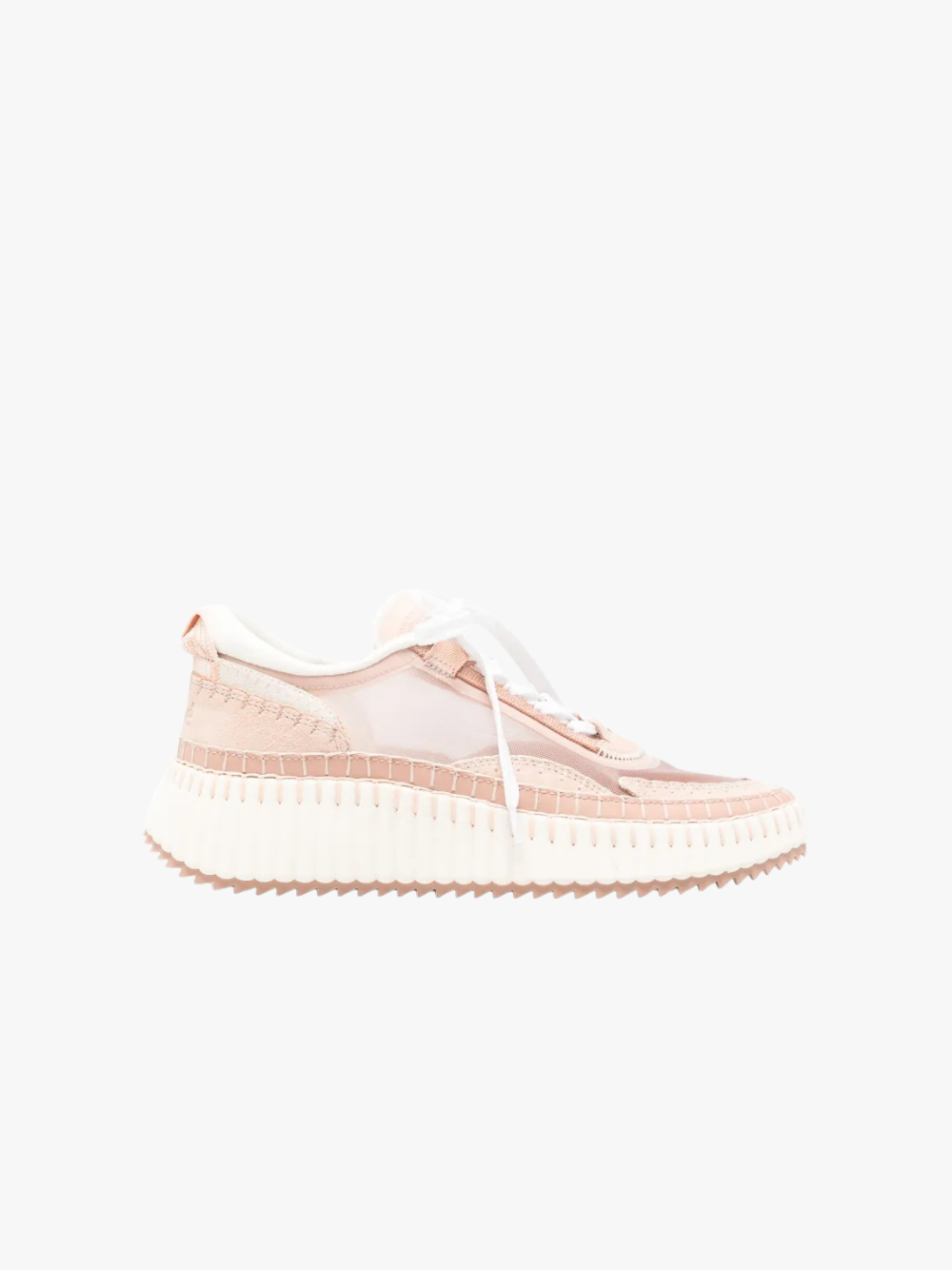 Chloé Nama Plattform-Sneaker Rosa Damen