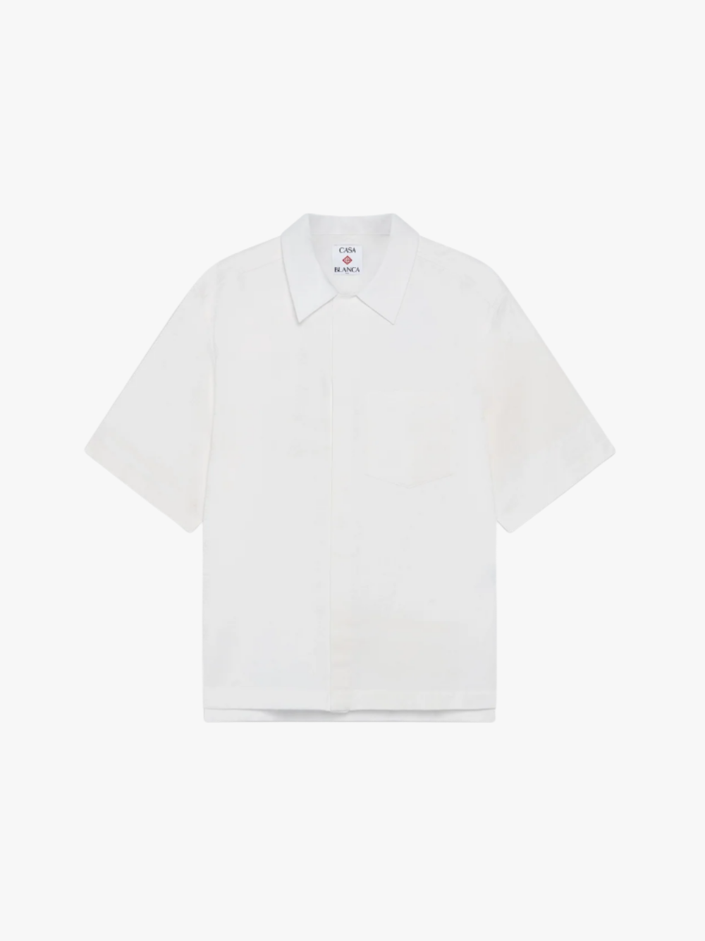 Casablanca White Monogram Kurzarmhemd Weiß Herren