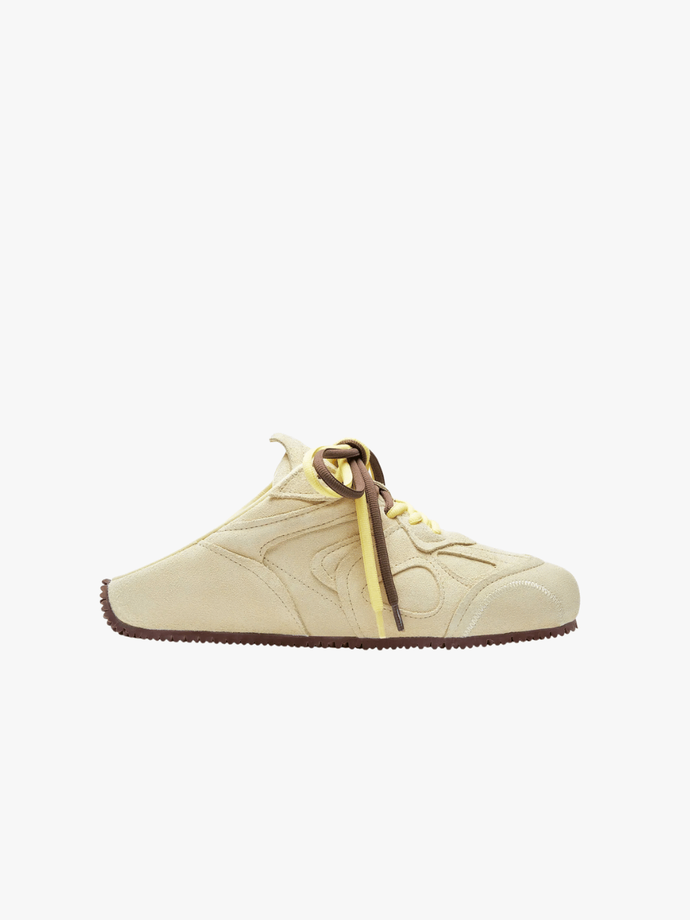 Axel Arigato Slow Mule Sneaker Light Yellow/Dark Brown Women