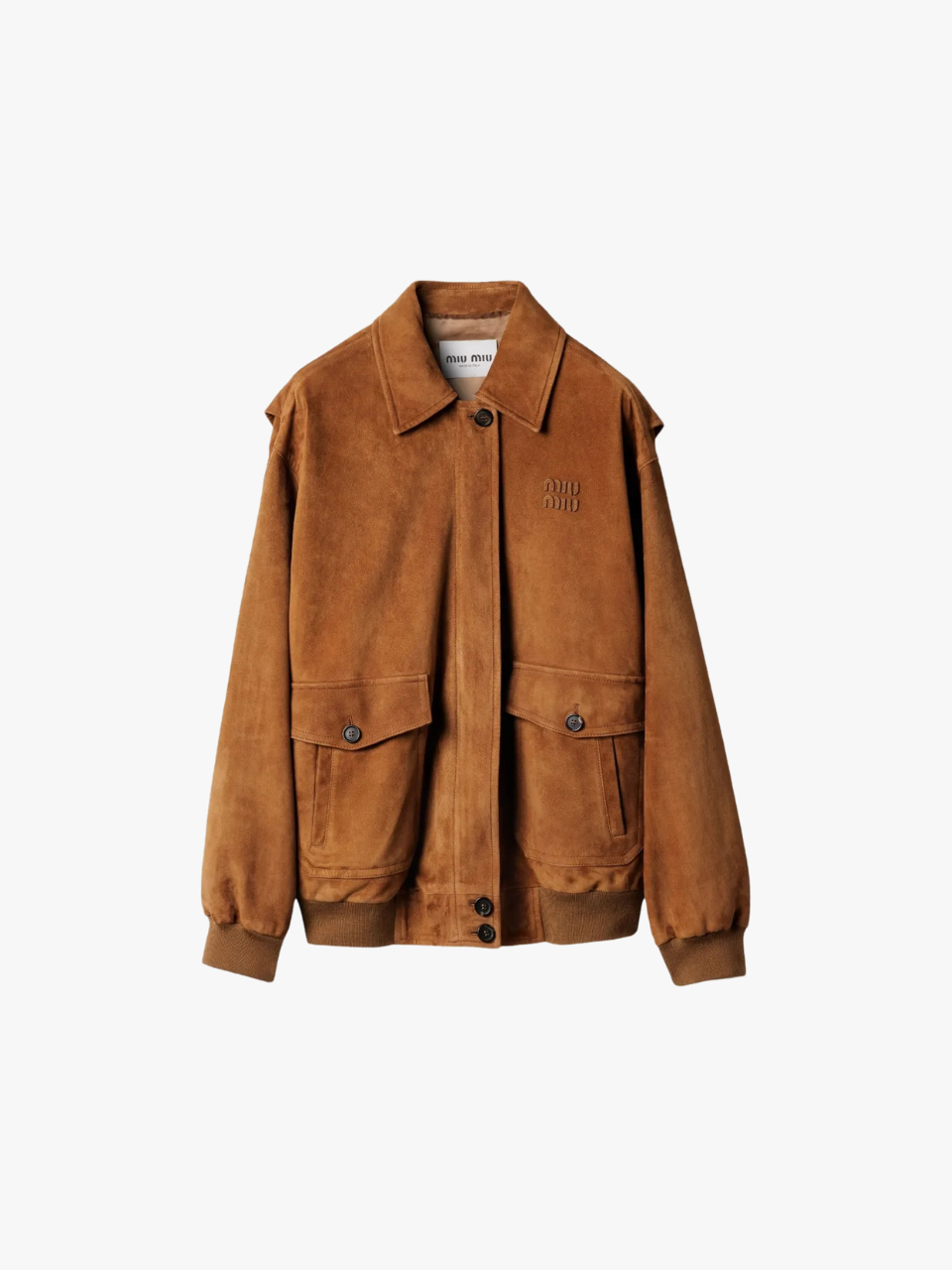 Miu Miu Jacke aus Wildleder Braun Damen