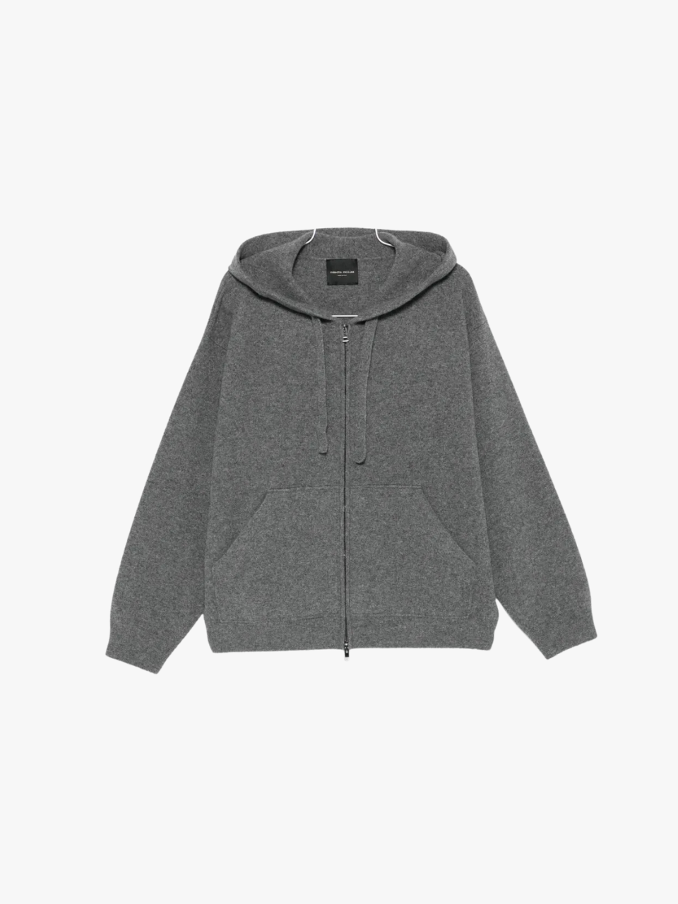 Roberto Collina Kapuzenpullover mit Reißverschluss Grau Herren Roberto Collina Kapuzenpullover mit Reißverschluss Grau Herren