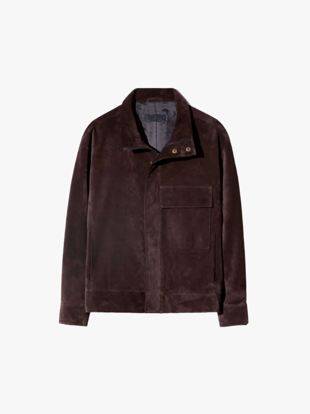 Nili Lotan Cirque Suede Jacket Chocolate Brown Women's