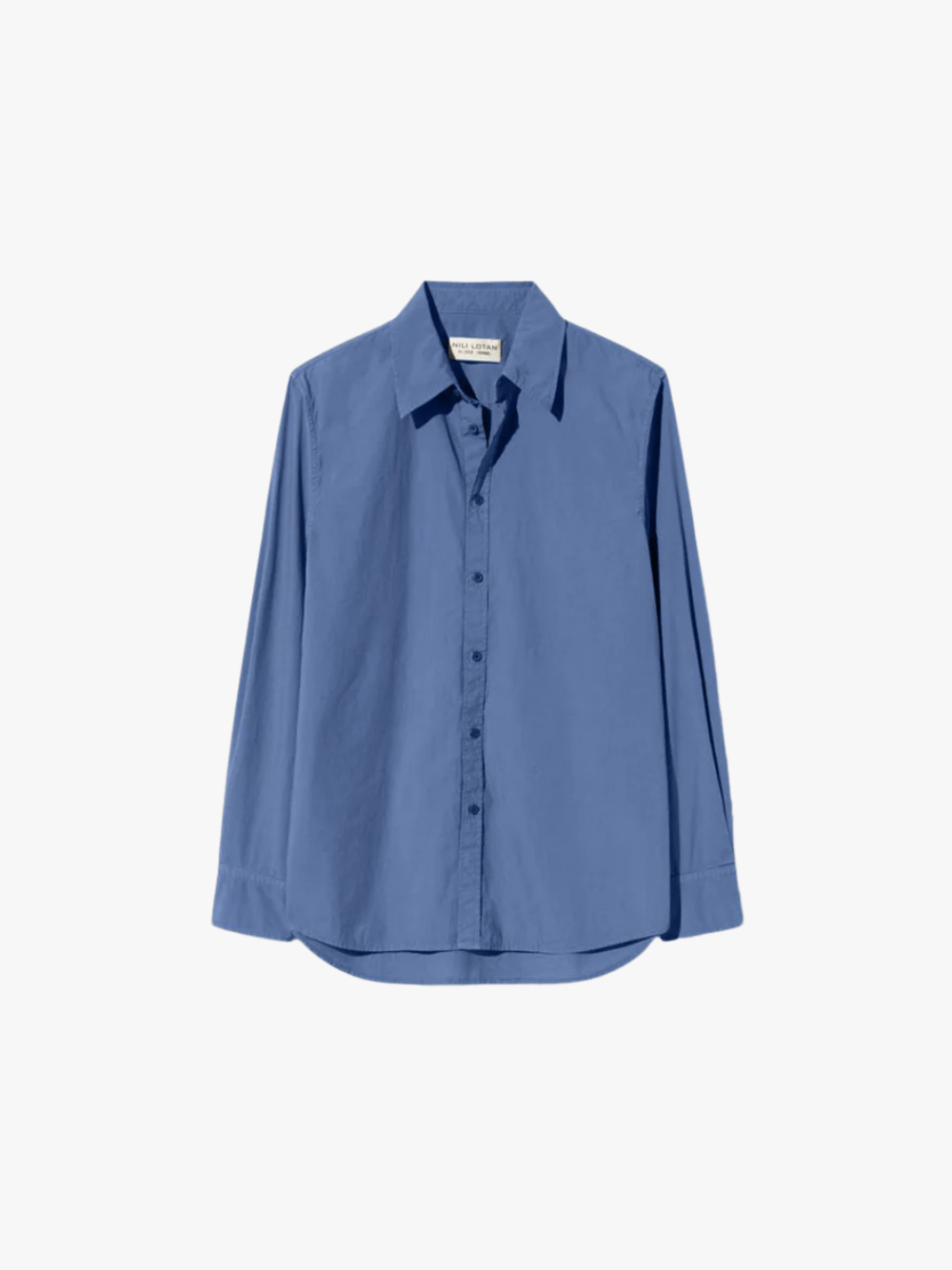 NILI LOTAN Raphael Classic Shirt French Navy Bluse Damen