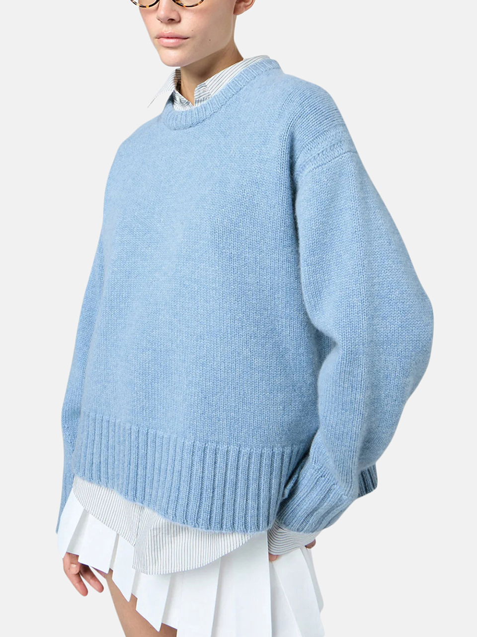 Guest in Residence COZY CREWNECK Sweater Heather Blue Damen
