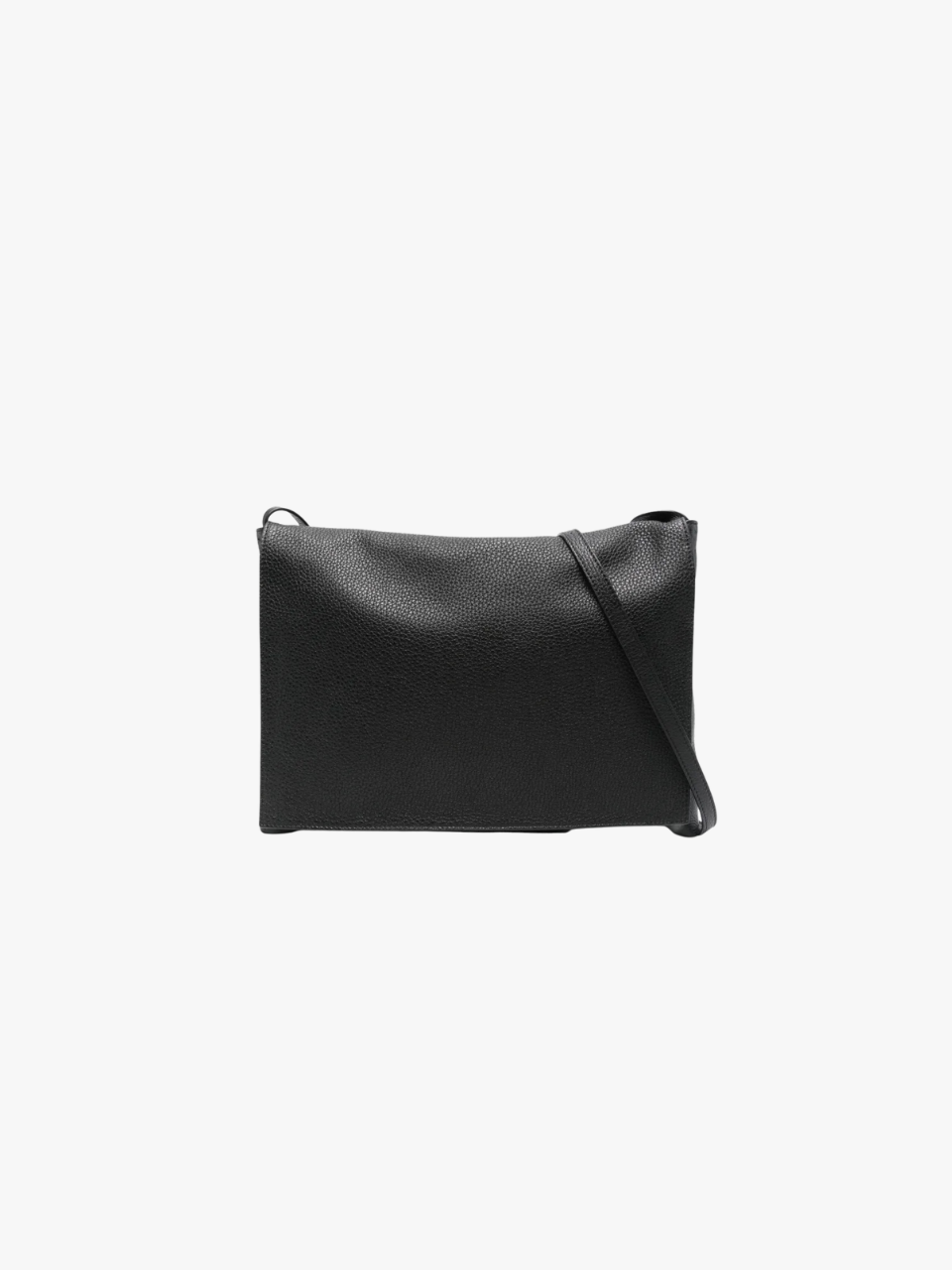 The Row Nan Messenger Schultertasche aus Leder Schwarz Damen