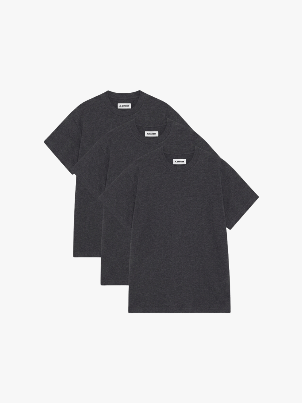 Jil Sander 3-Pack T-Shirts Dunkelgrau Midnight Herren