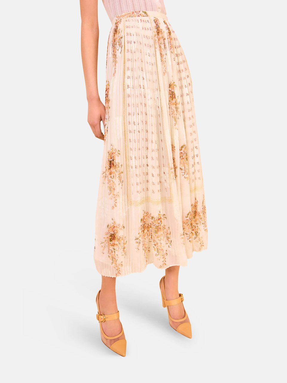 Ulla Johnson Brion Plissee-Rock Alabaster Damen