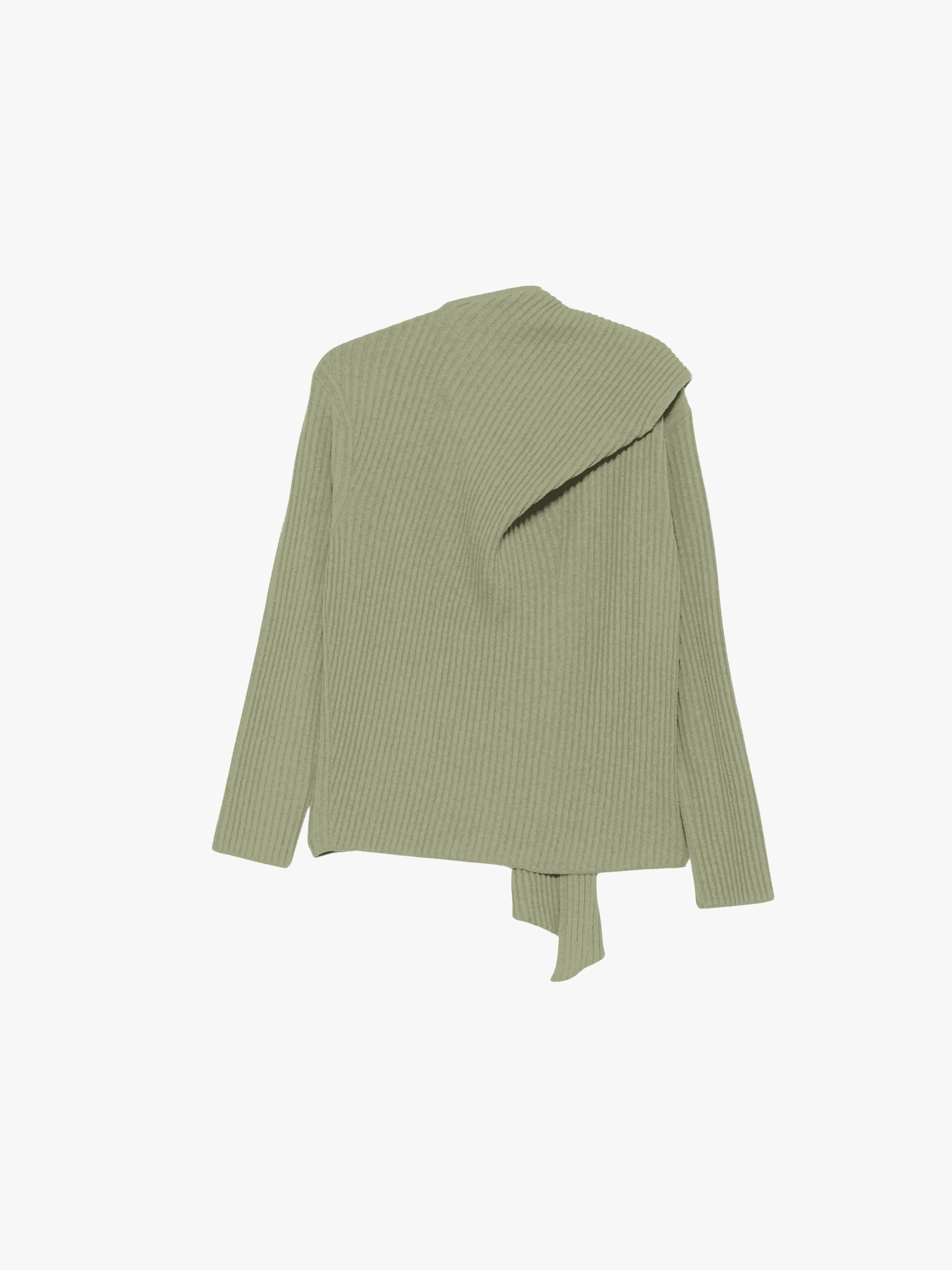 Christian Wijnants Kayal Strickpullover Olivgrün Damen