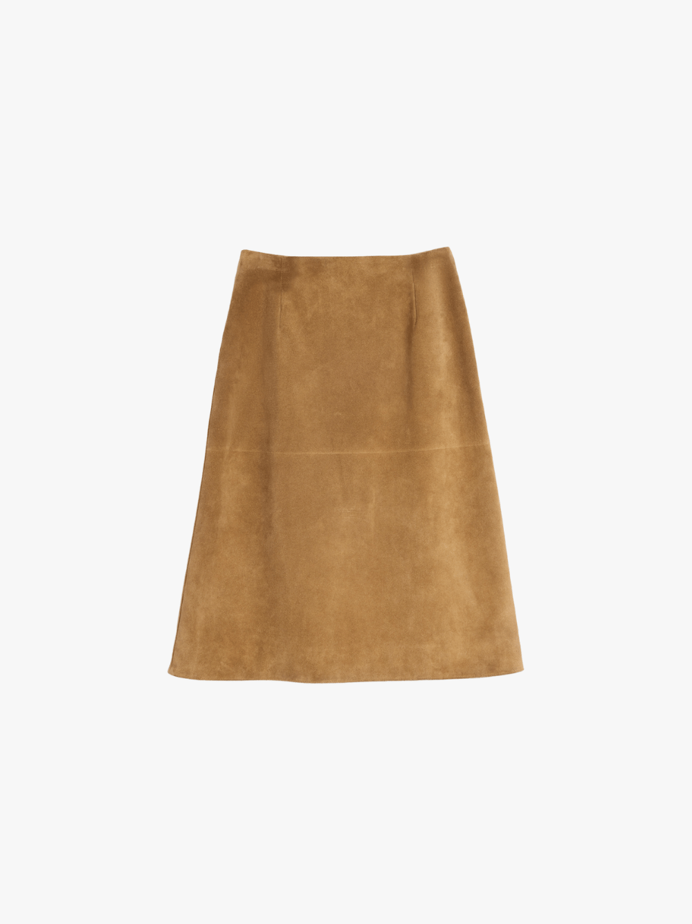Jil Sander A-Line Skirt Suede Walnut Women