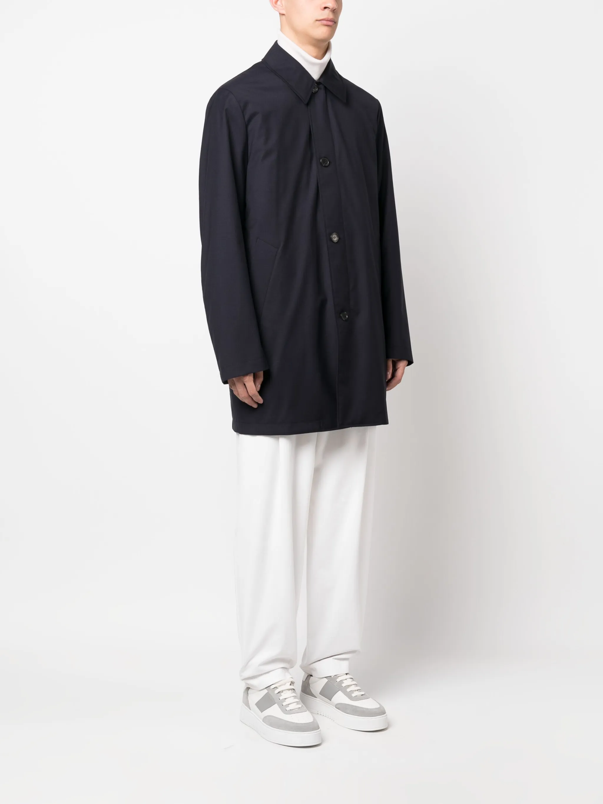 Paul Smith Trenchcoat mit klassischem Kragen Blau Herren