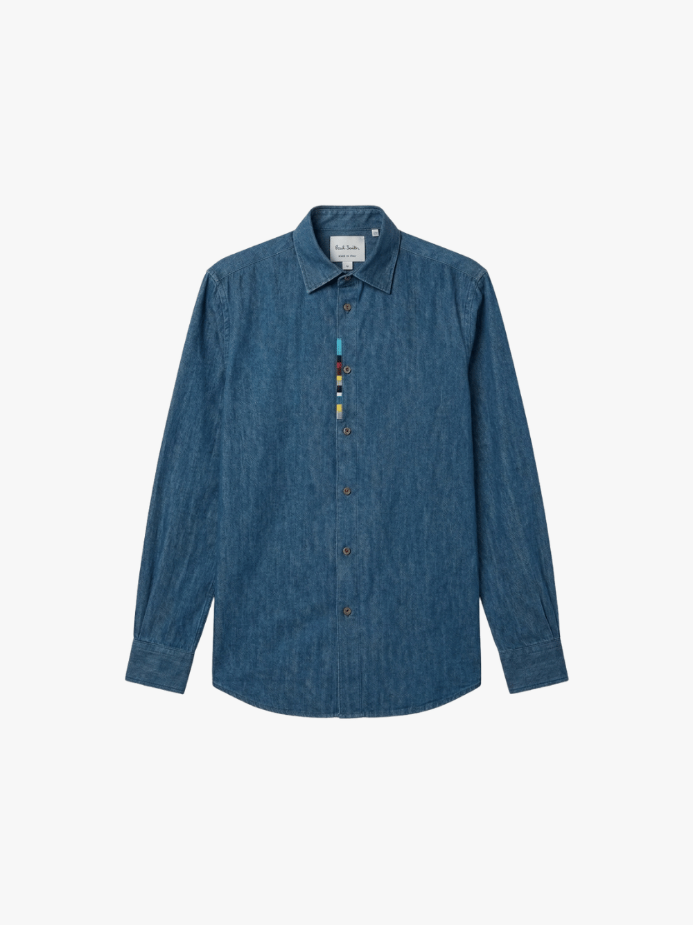 Paul Smith Embroidered Shirt Blue Men's