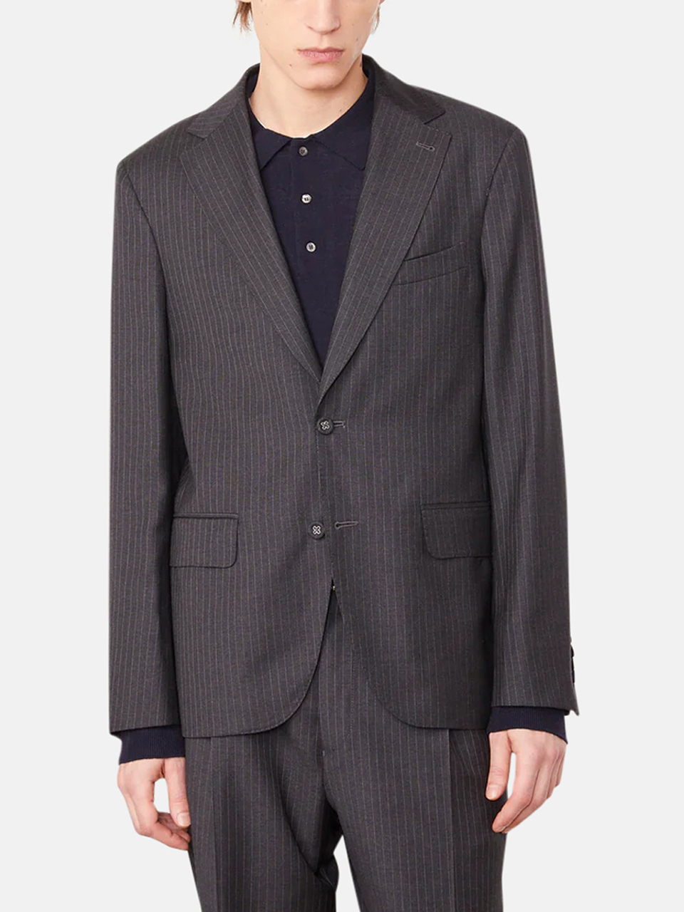 Officine Générale Arthus jacket made from Italian wool dark gray men's model