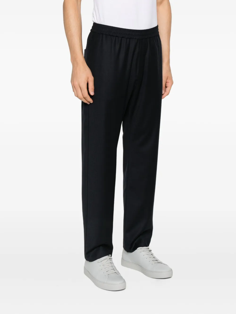 Barena Hose mit elastischer Taille aus Wolle Navy Blue Herren Barena Hose mit elastischer Taille aus Wolle Navy Blue Herren