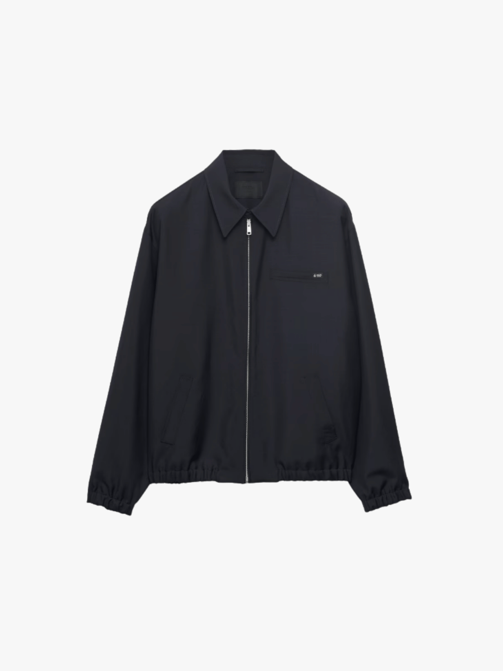 Prada Mohair-Wolle Blousonjacke Navy Herren