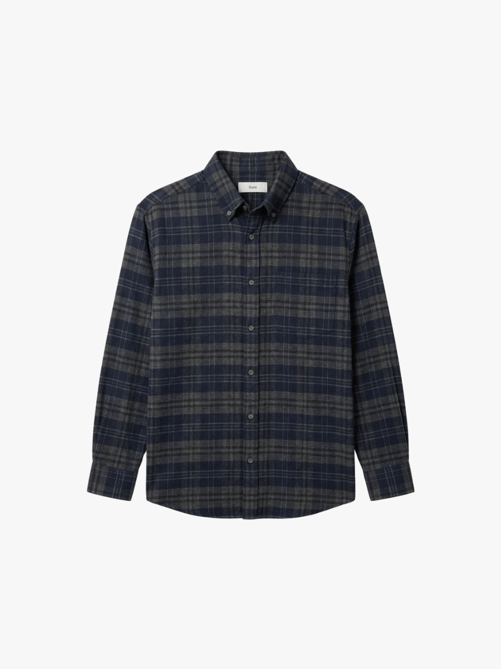 Dunst Checked Flannel Shirt Dark Navy Men