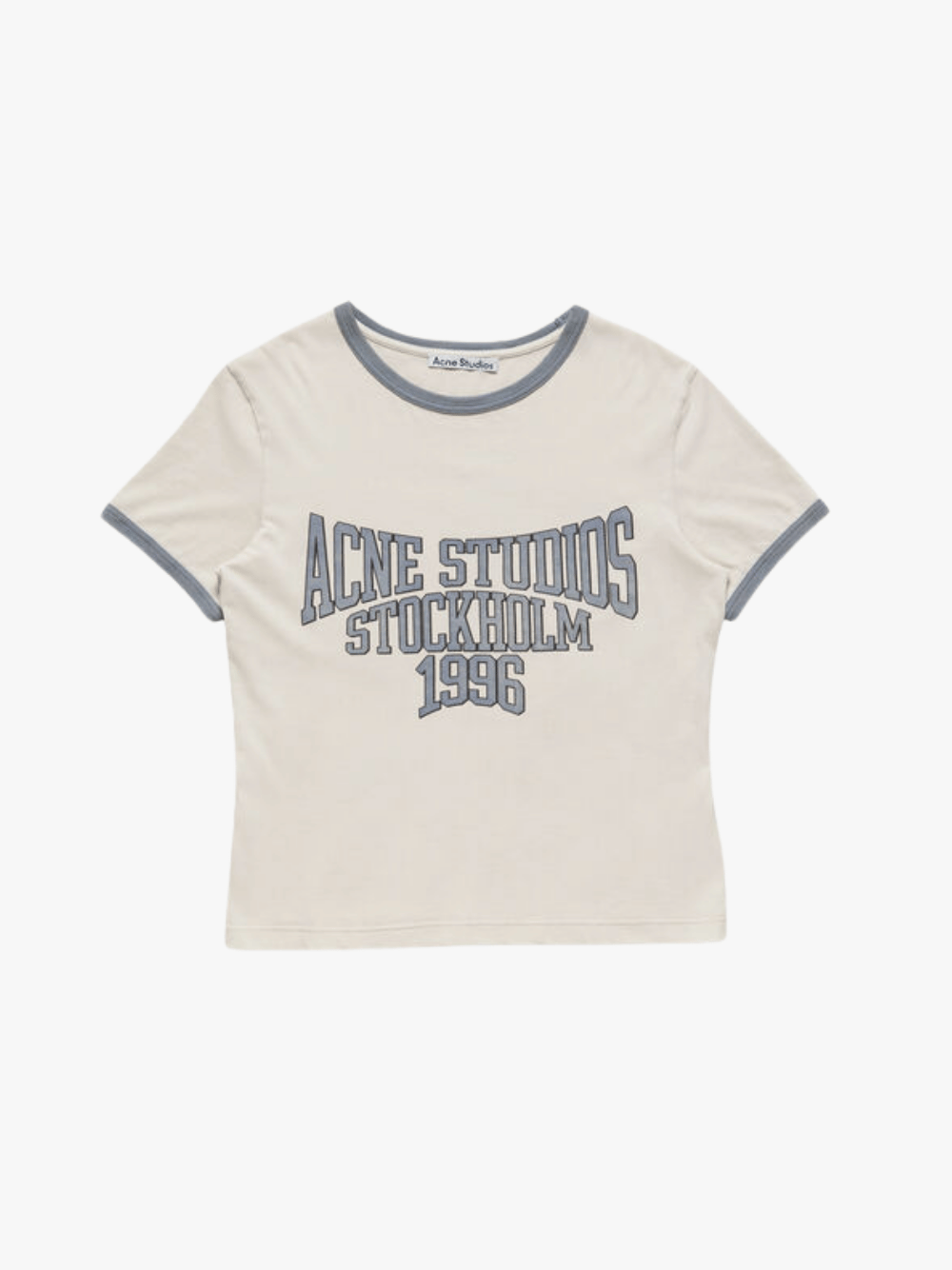 Acne Studios T-Shirt White with Graphic Chest Logo Men
