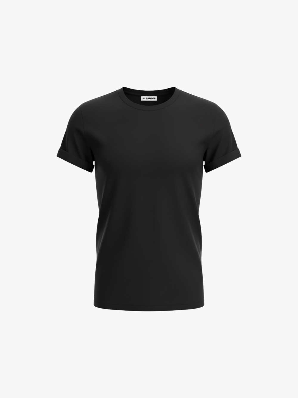 Jil Sander T-Shirt mit Rundhalsausschnitt Schwarz Herren