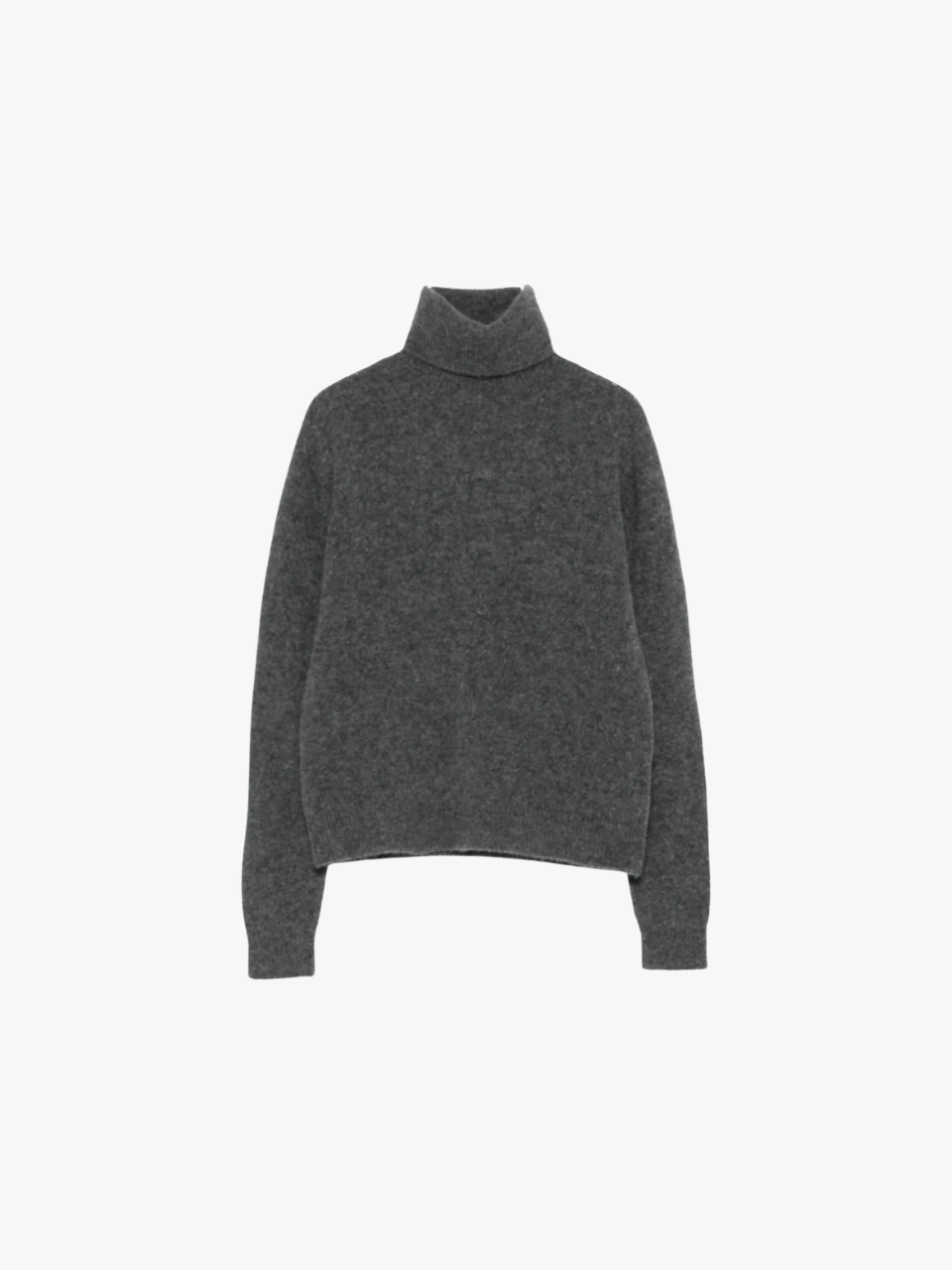 Roberto Collina Rollkragenpullover aus Wolle Grau Damen
