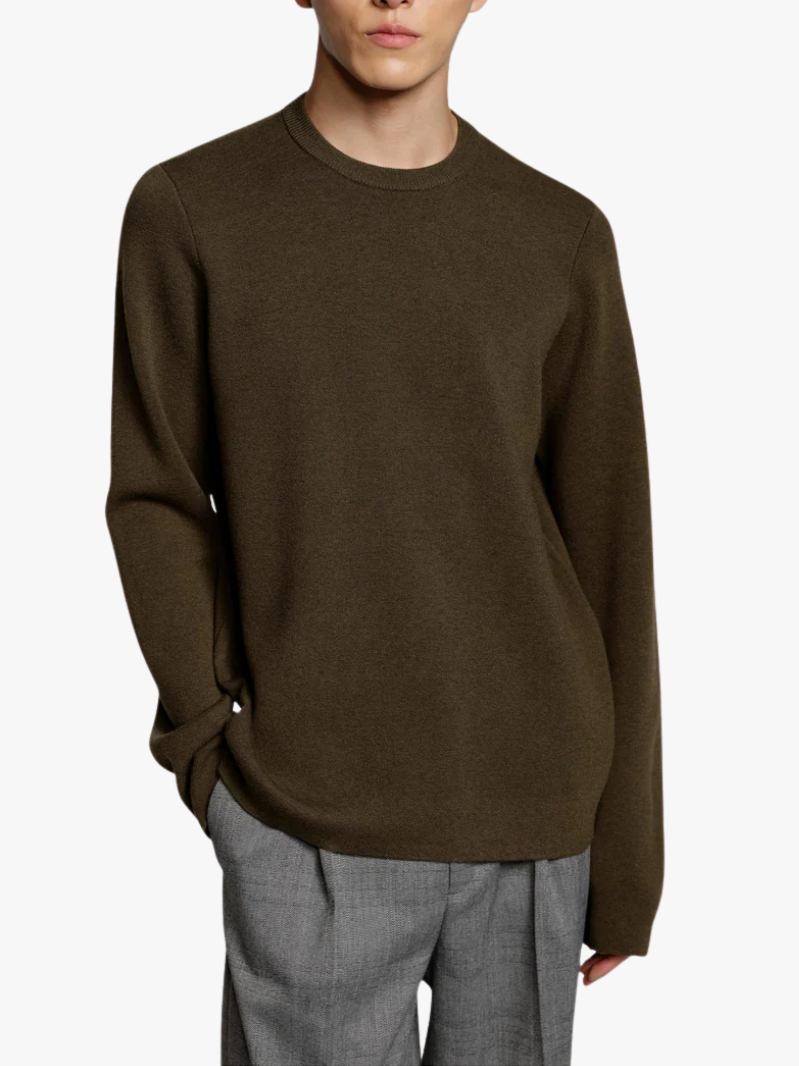 Kiefermann Hannso Pullover Dunkeloliv Herren