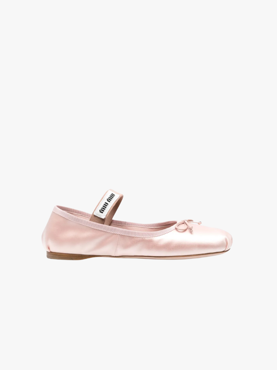 Miu Miu Ballerinas aus Satin Hellpink Damen Miu Miu Ballerinas aus Satin Hellpink Damen