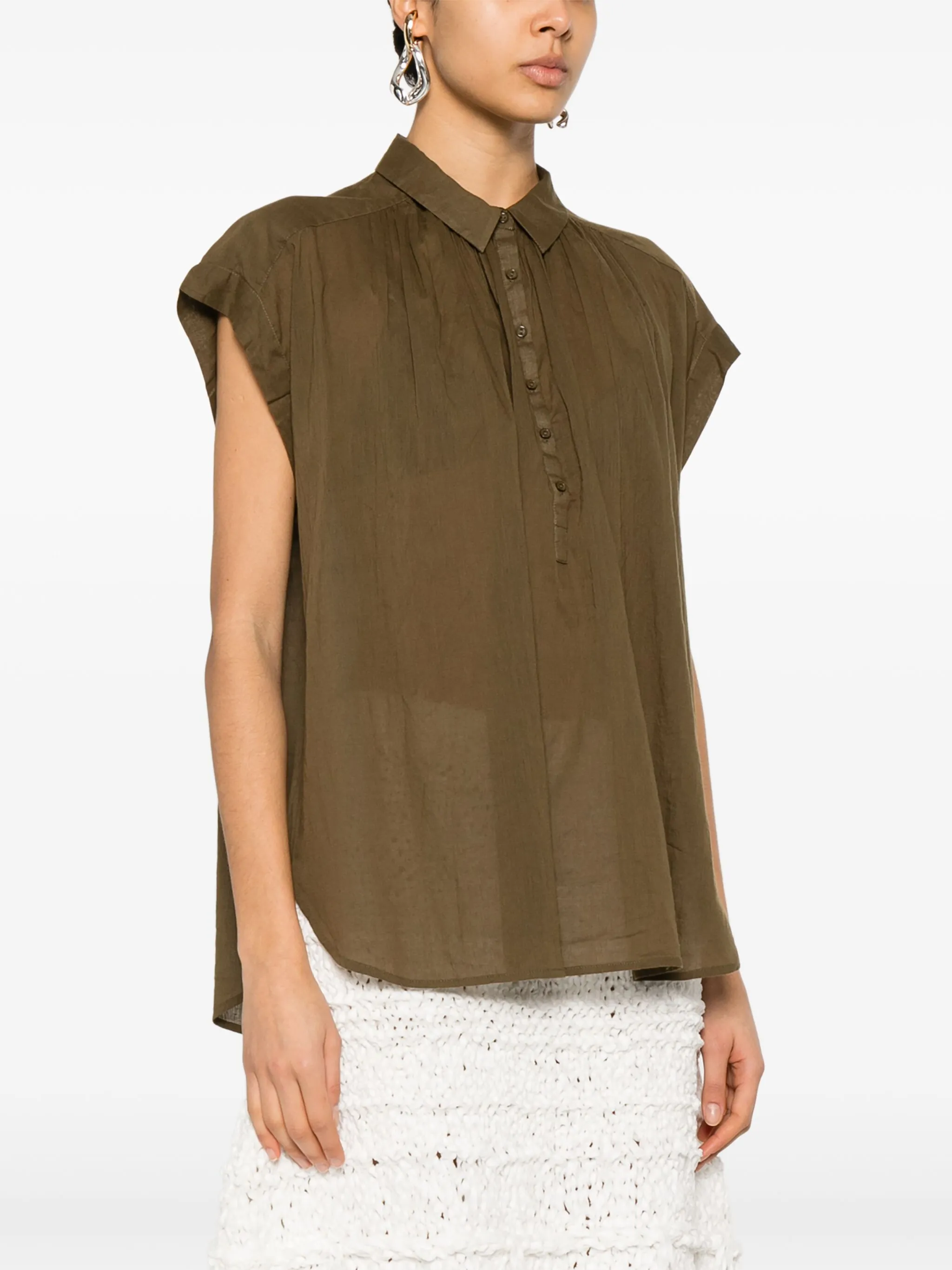 Nili Lotan Normandy Bluse Grün Damen