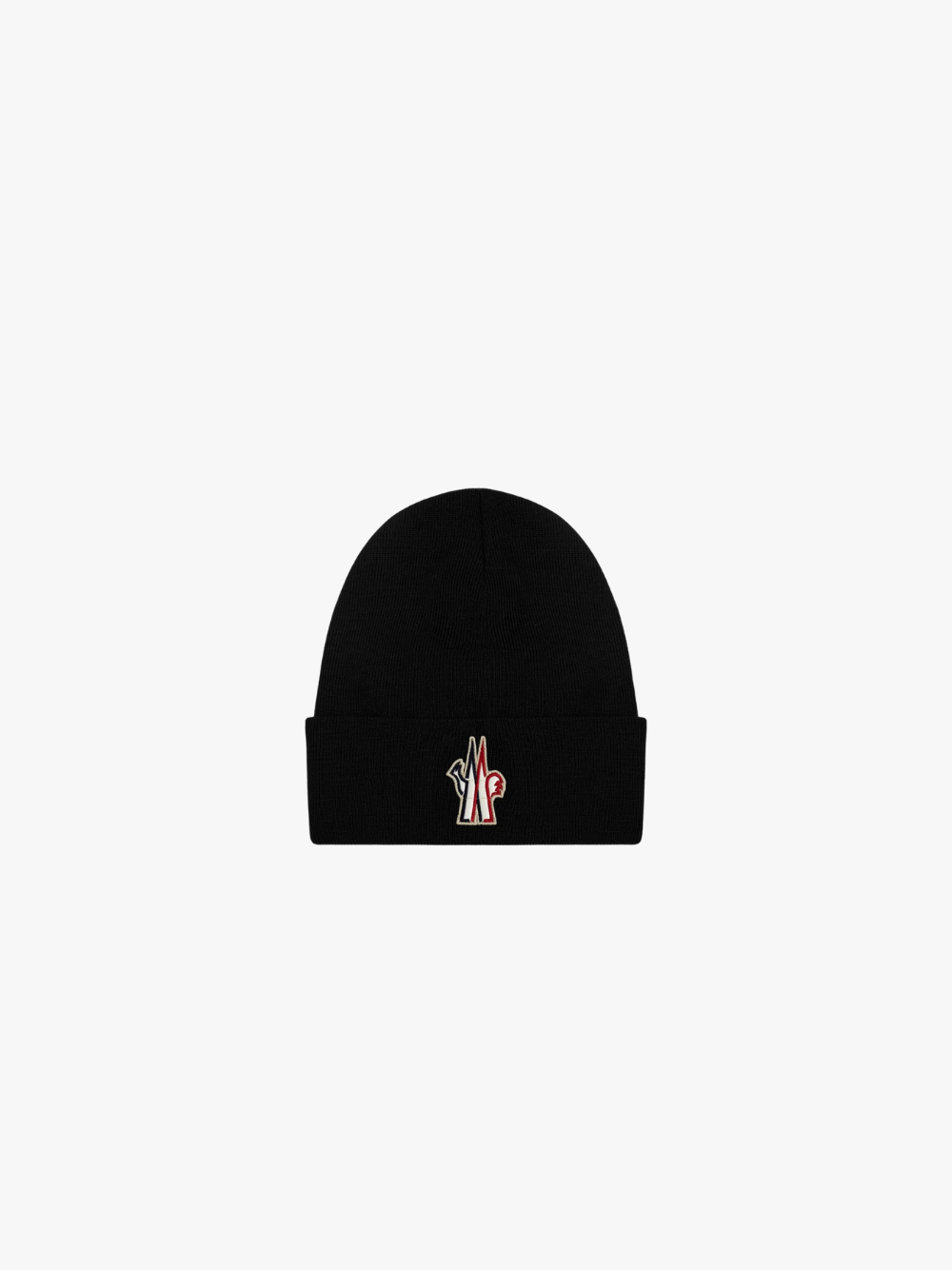 Moncler Grenoble Beanie mit Logo-Patch Schwarz