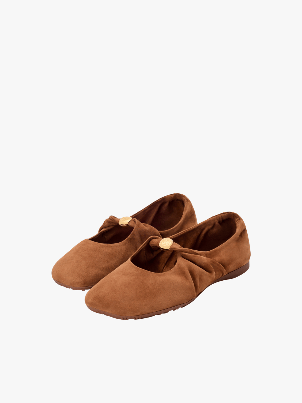 Loewe Pebble Soft Ballerina Braun Damen