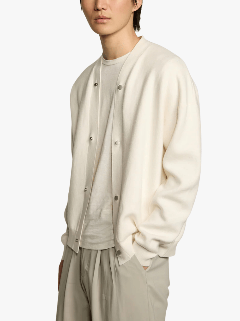 Kiefermann Metrioss Moderne Strickjacke Shell Creme Herren
