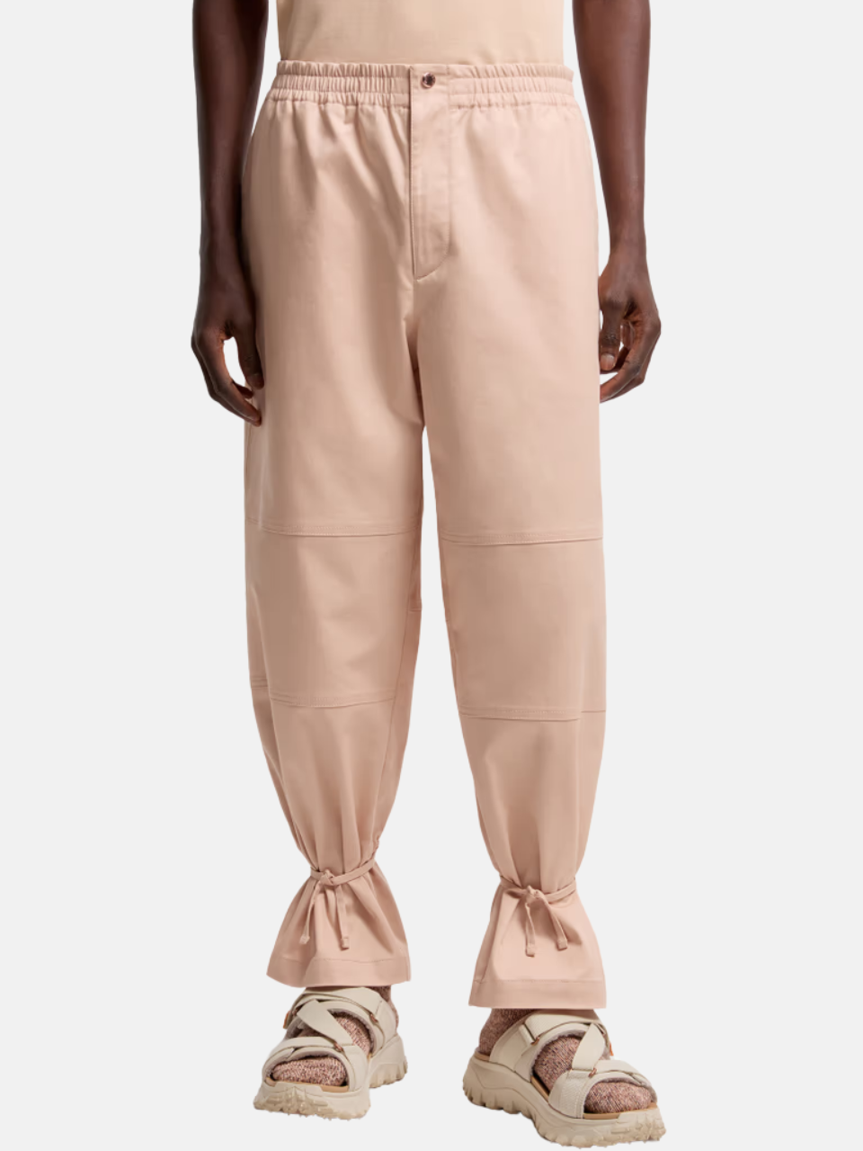 Moncler x Gilga Farm by Donald Glover cotton gabardine trousers brown men's