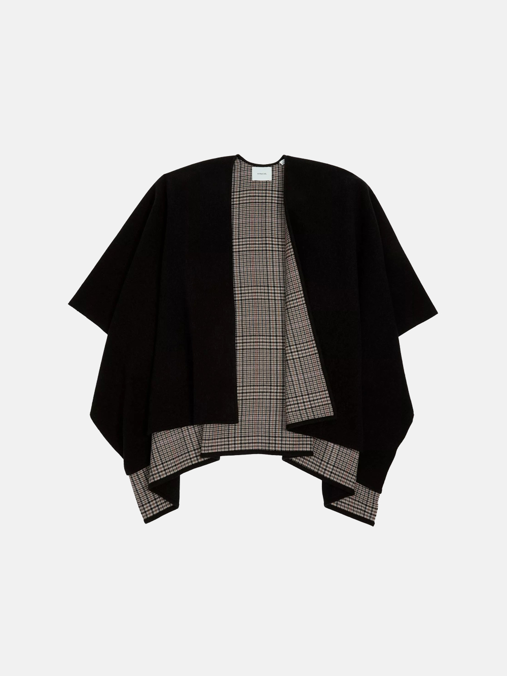 Vince Double-Face Cashmere Cape Schwarz Damen