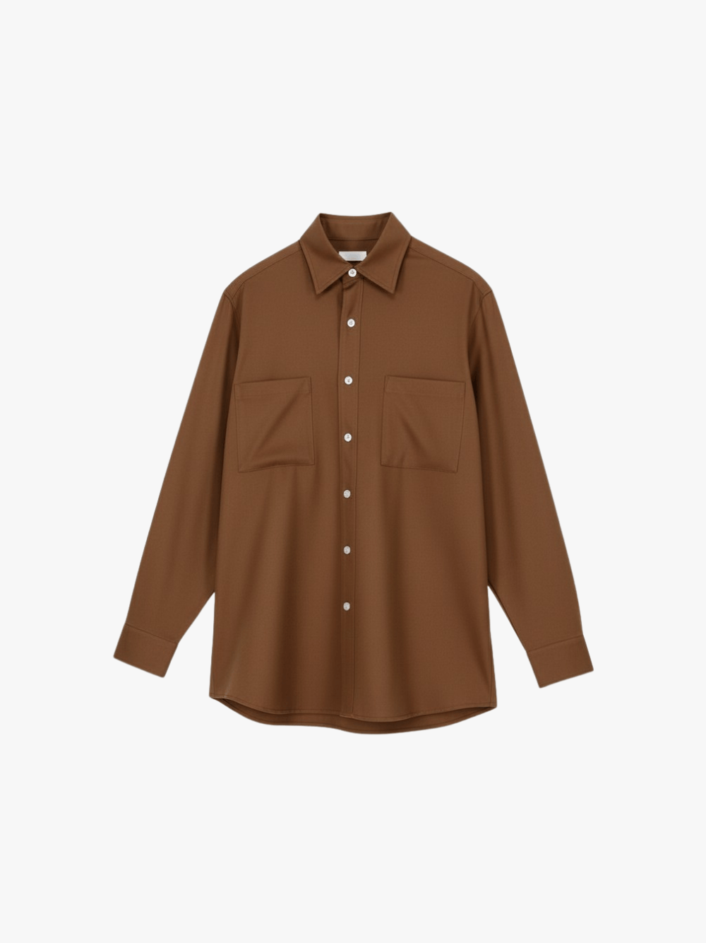 Cellar Door Paul Washable Wool Shirt Braun Hemd Herren