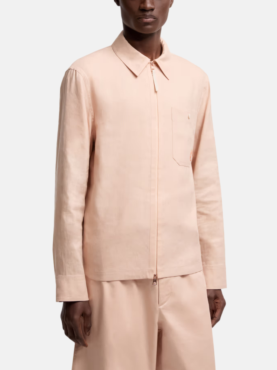 Moncler x Gilga Farm by Donald Glover Linen Blend Shirt Rosa Herren Moncler x Gilga Farm by Donald Glover Linen Blend Shirt Rosa Herren