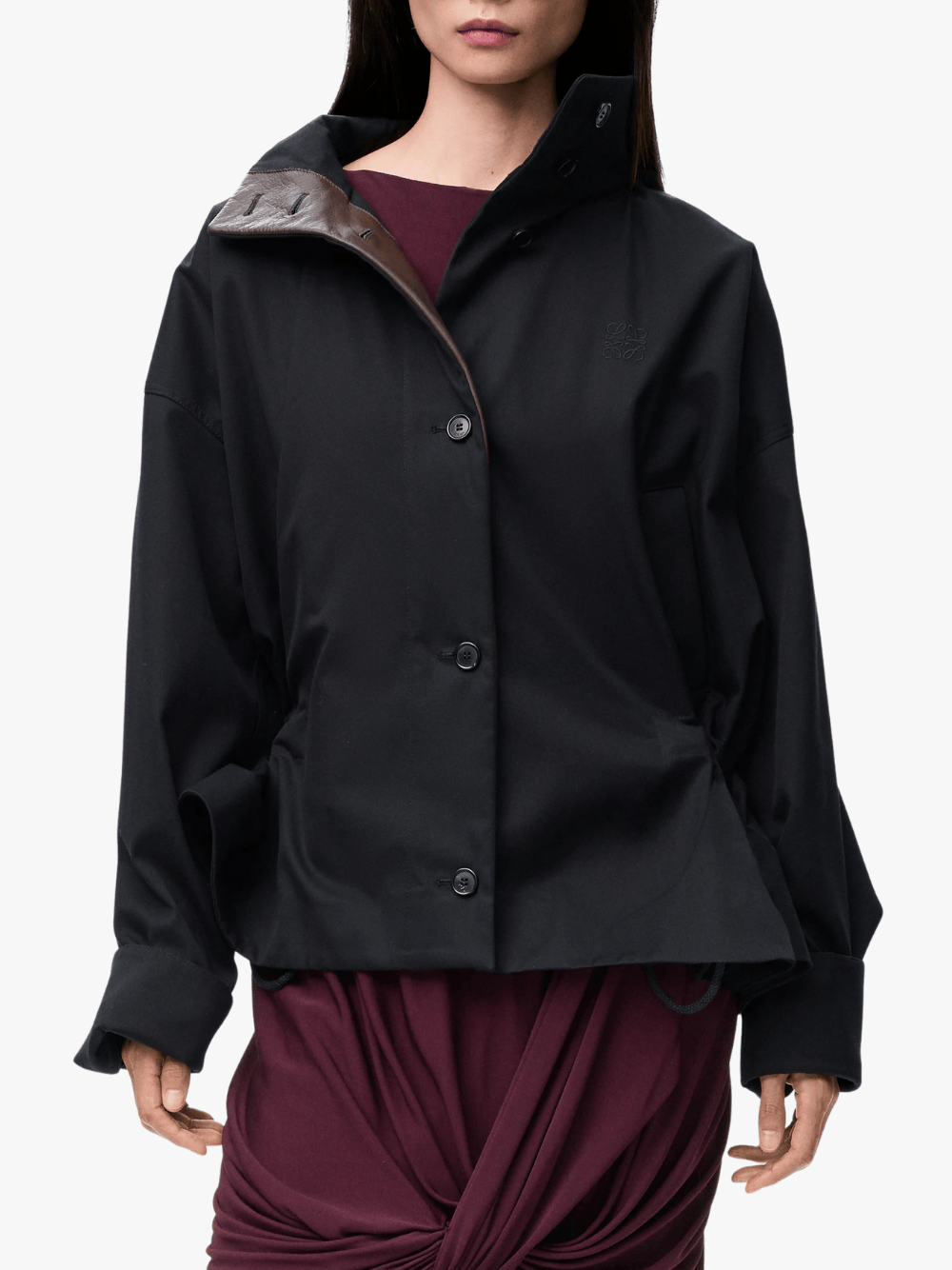 Loewe Hooded Jacket Black Women