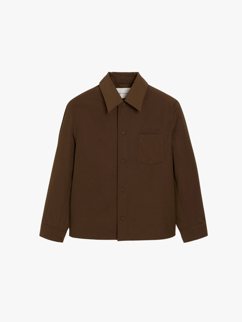Padded Ami de Coeur Overshirt, Chocolate Brown