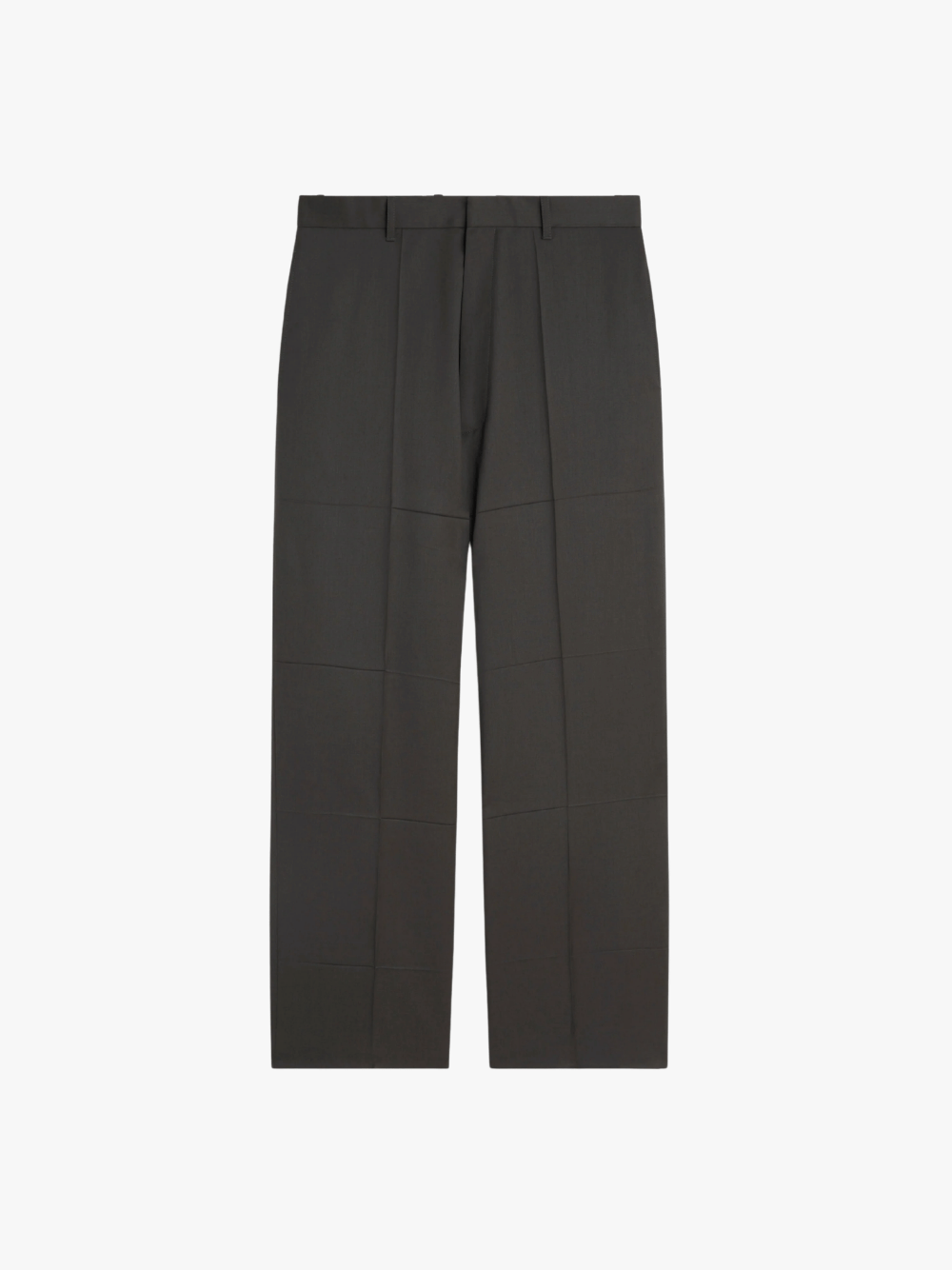 Phoebe Philo Pressed Drop Trousers Green Bronze Women