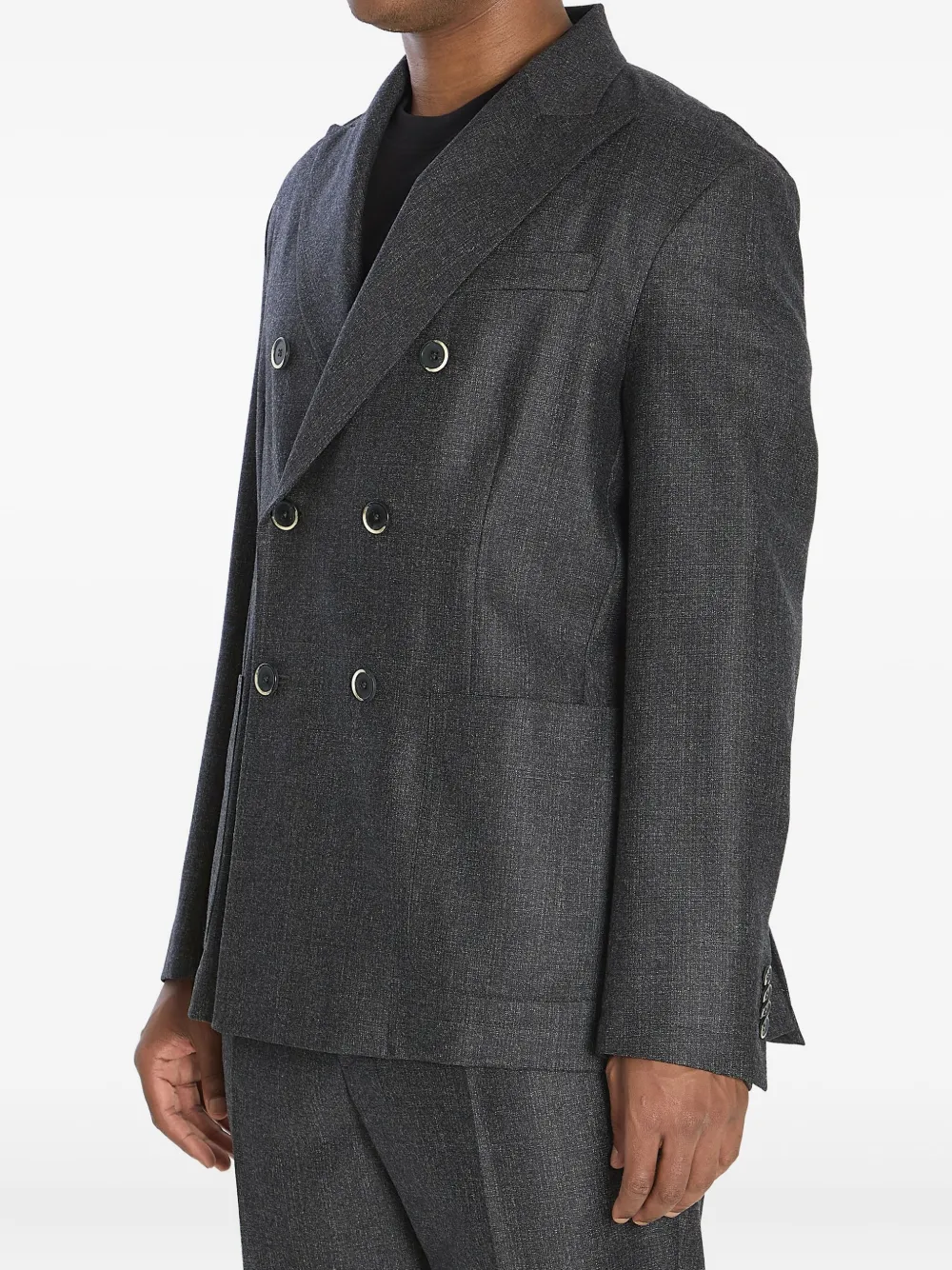 Barena Doria Bita Blazer mit steigendem Revers Anthrazit Herren