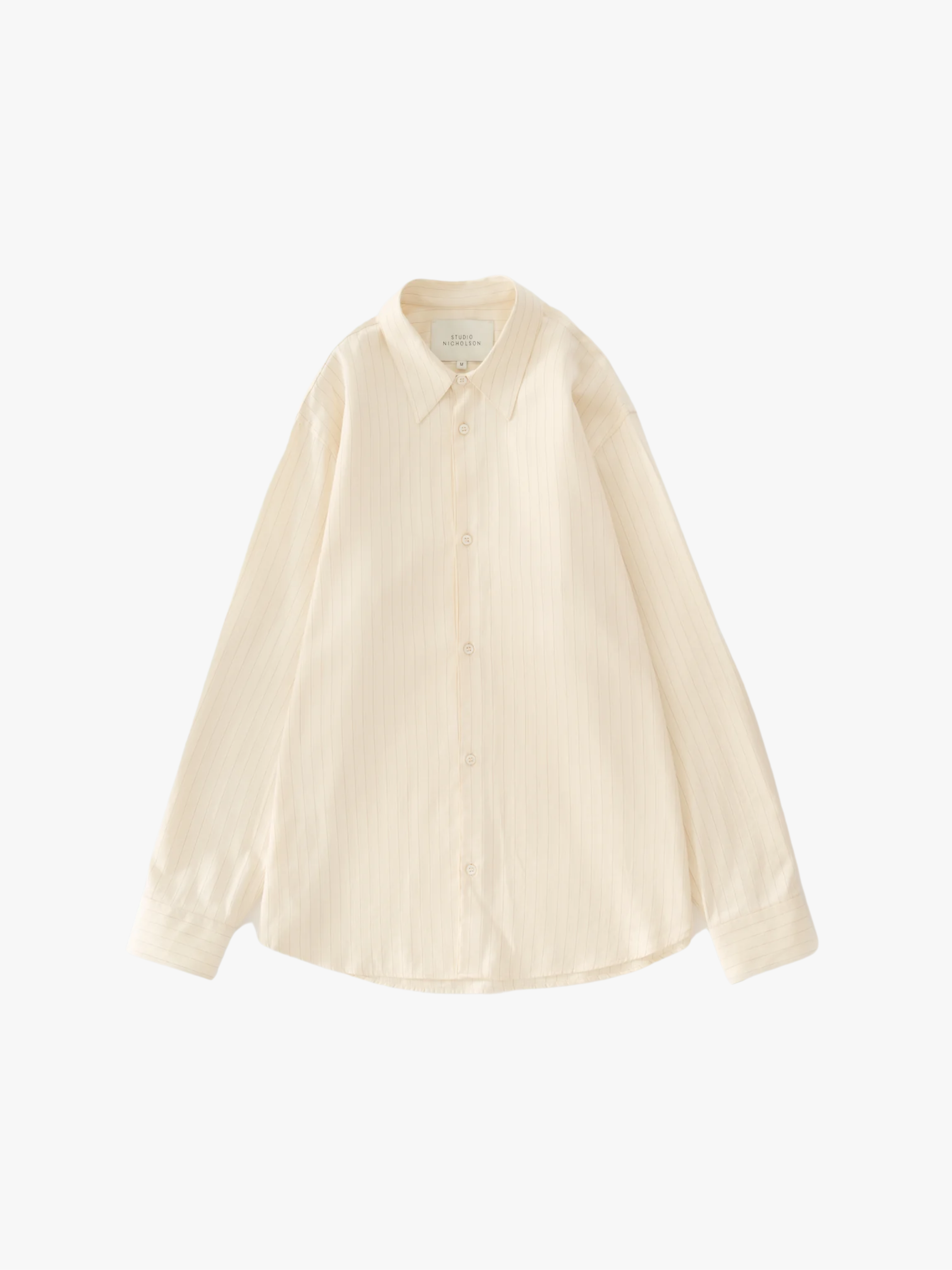 Studio Nicholson View Shirt Amber Stripe Herrenhemd
