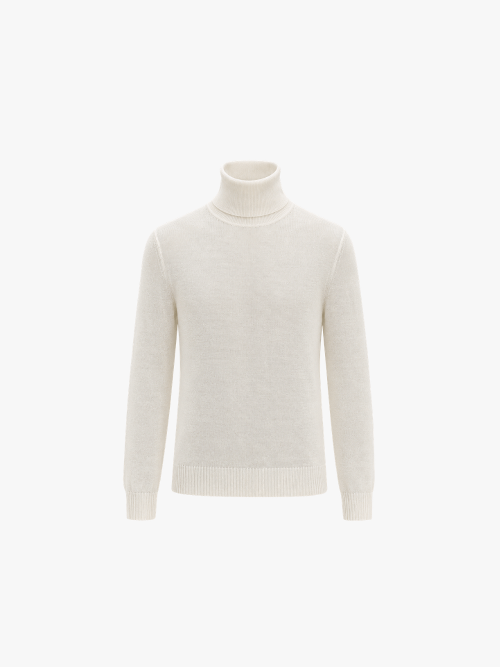 Roberto Collina Rollkragen Pullover Weiß Herren