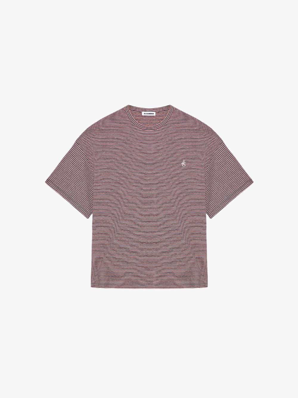 Jil Sander Tricolor Cotton Stripes T Shirt