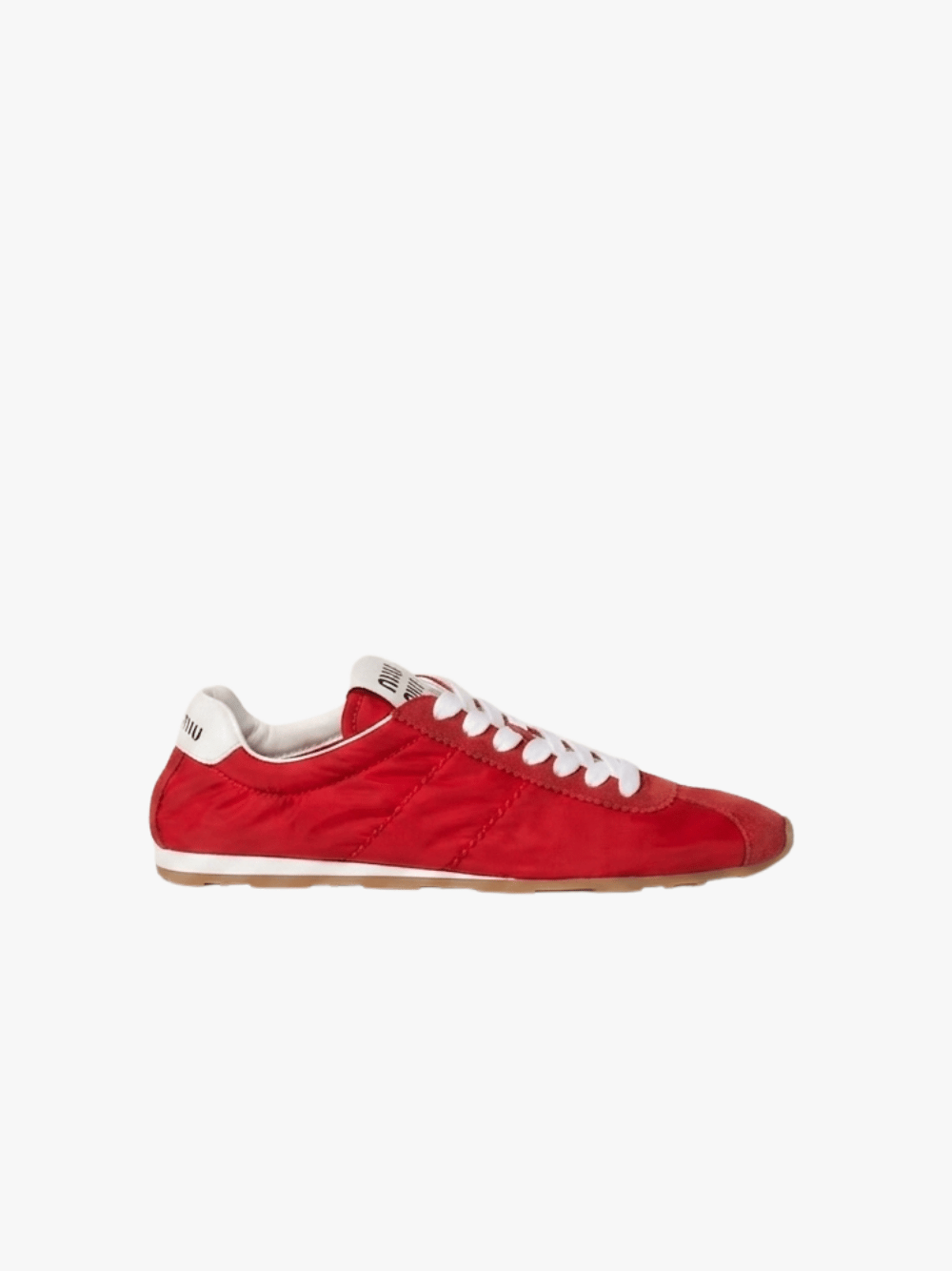 Miu Miu Plume Sneaker Rot Damen