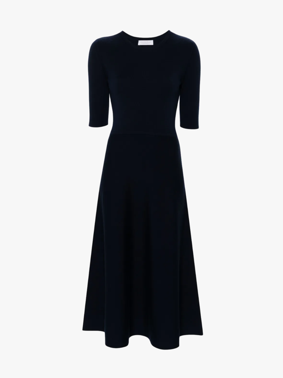 Gabriela Hearst Seymore Midi Dress Navy Blue Women