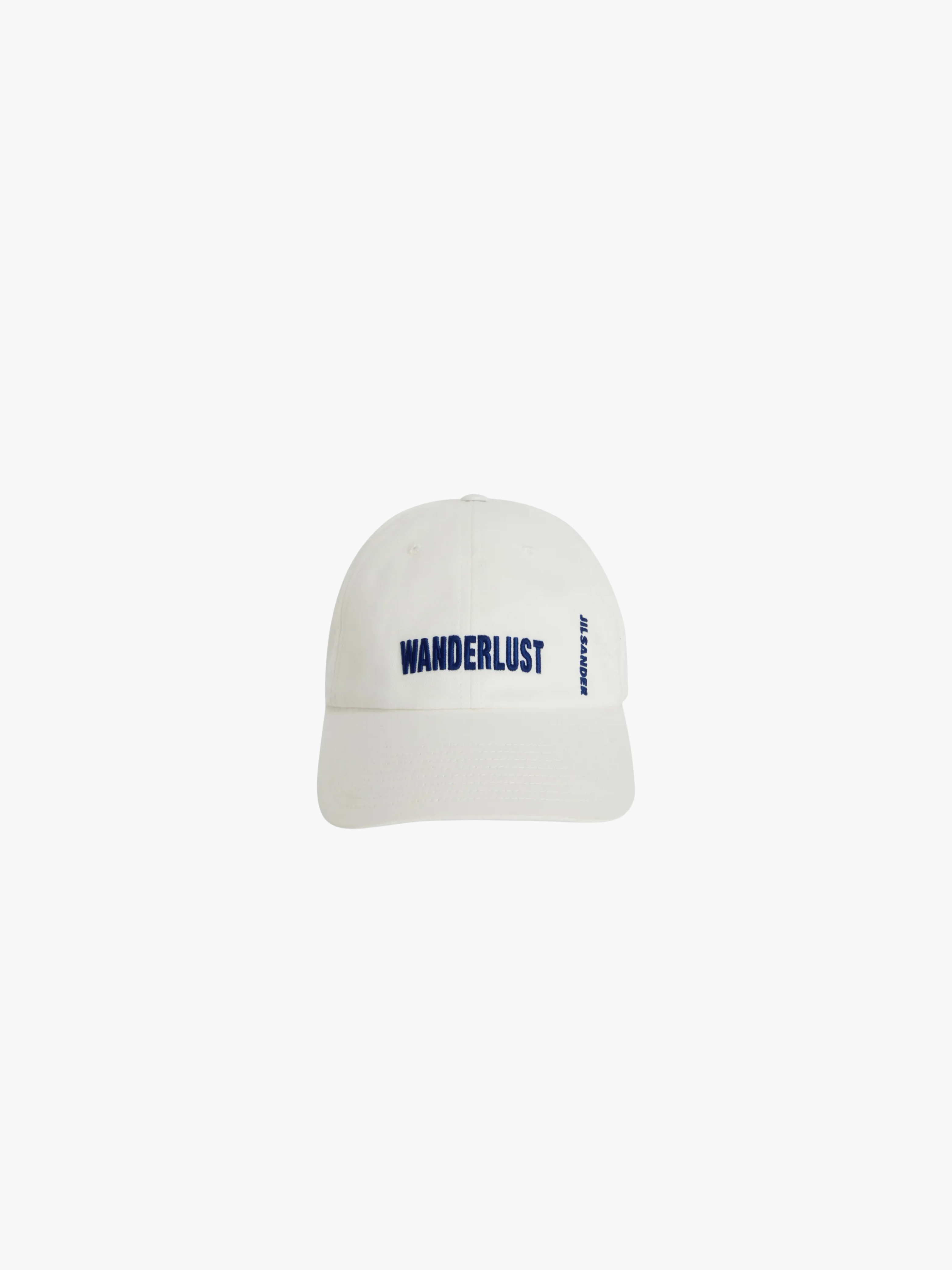 Jil Sander Baseballkappe mit Logo‑Stickerei Weiß Baseballkappe Herren