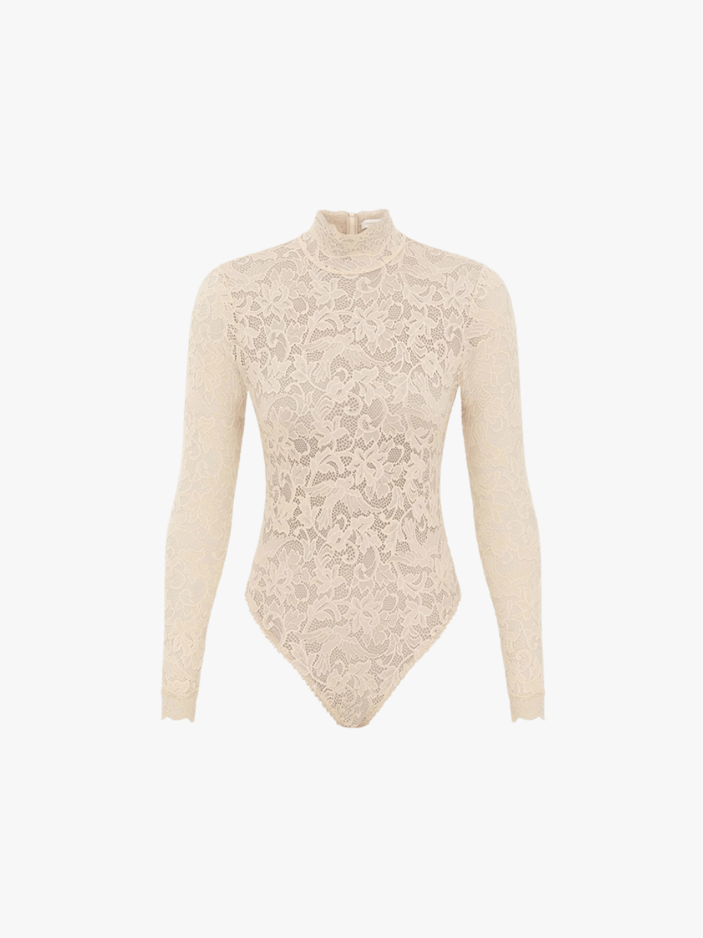 Zimmermann High-Neck Bodysuit Cream Top Damen
