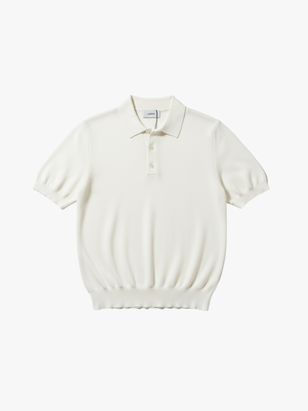 Lardini Strickpolo aus Baumwolle Weiß Herren