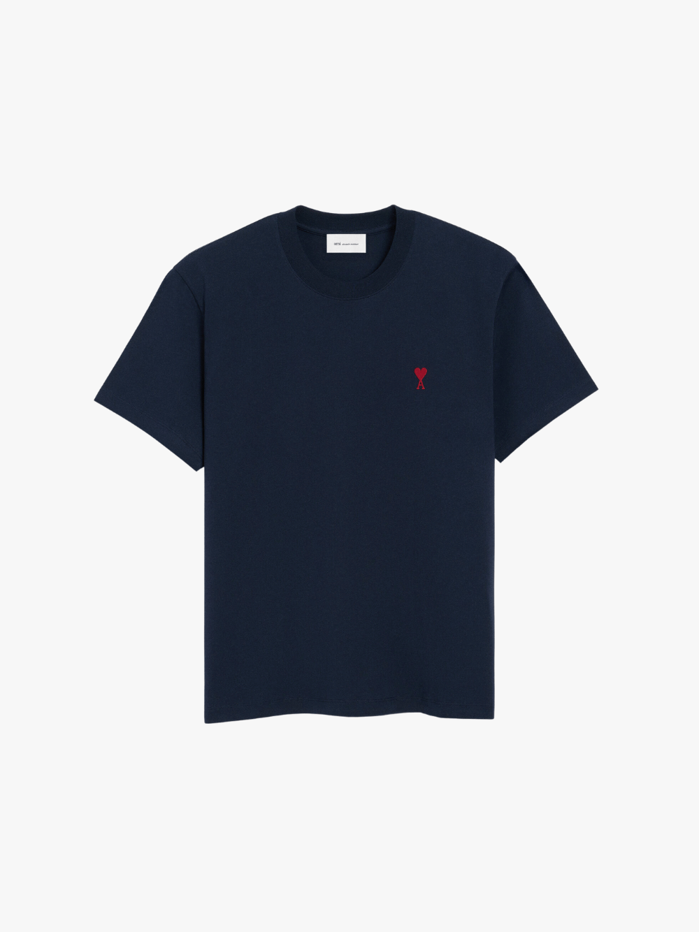 Night Blue Cotton T-Shirt with Ami de Coeur