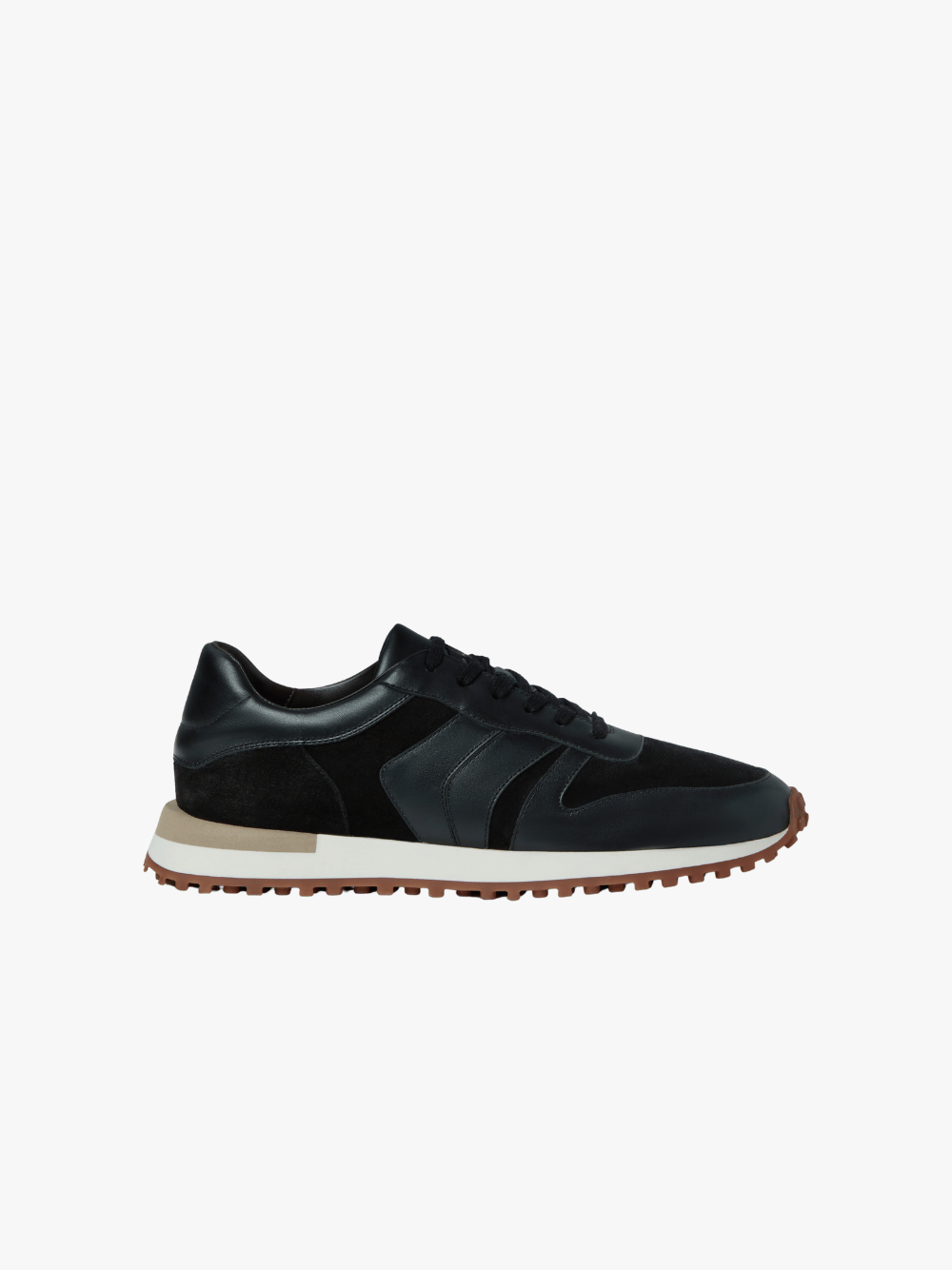 Brett Johnson Wildleder und Leder Mclean Sneakers Navy Herren