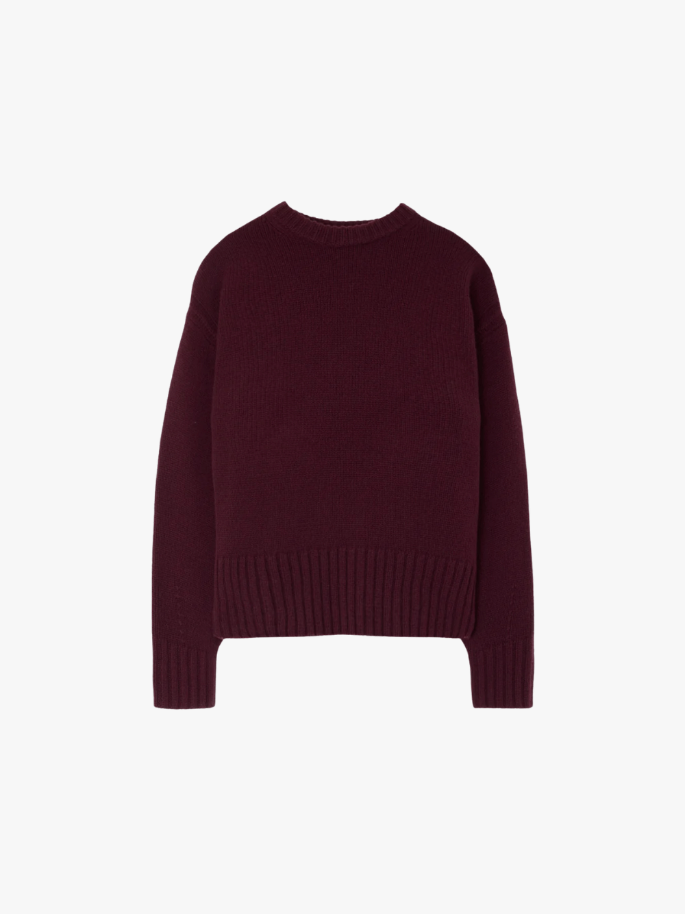 Guest in Residence Cozy Crew Fig Cashmere Sweater Women